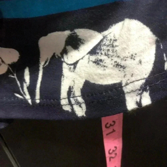 Crown & Ivy Halter round adjustable neck top, elephant pattern, loose fit - Picture 9 of 9